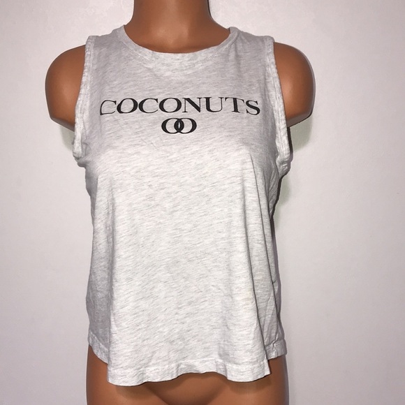 Cotton On TBar Coconuts Swing Tank Light Gray Size Small - Picture 2 of 5